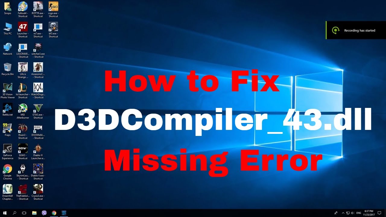 d3dcompiler 43 dll win 10
